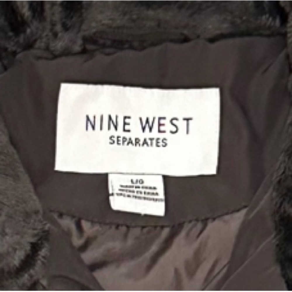 Nine West Brown Quilted Puffer Down Coat~Size - Picture 2 of 6